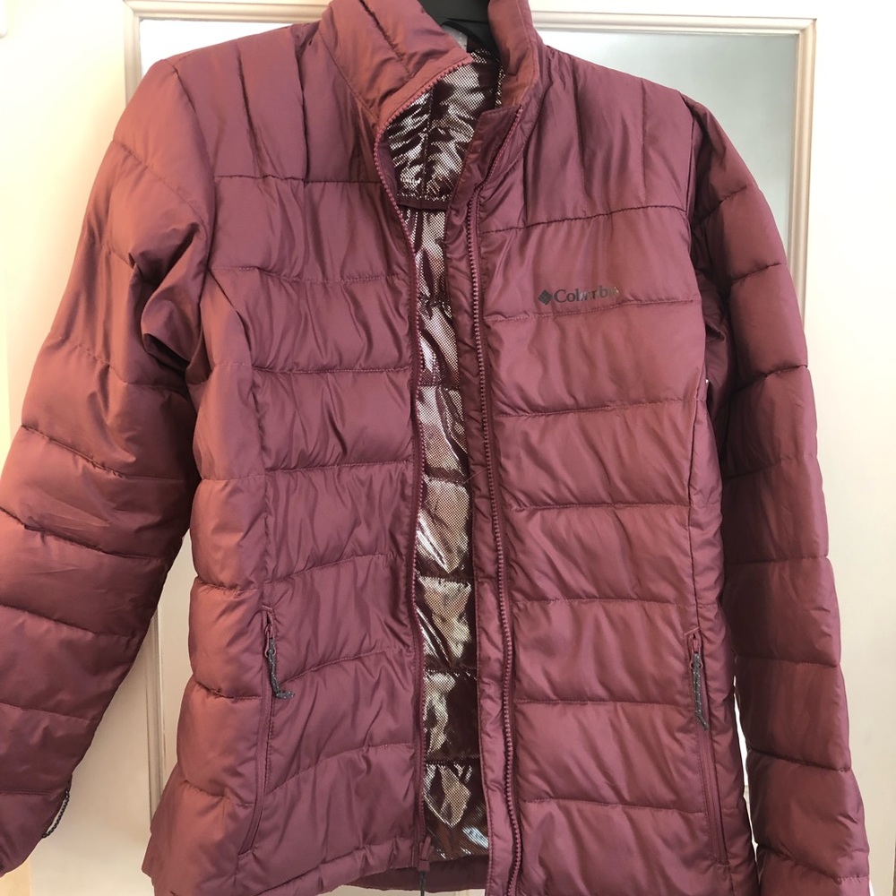 Columbia Women's Hooded Waterproof Jacket - Light Taupe - Picture 4 of 9